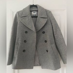NWT!!! Gray Old Navy Women’s peacoat